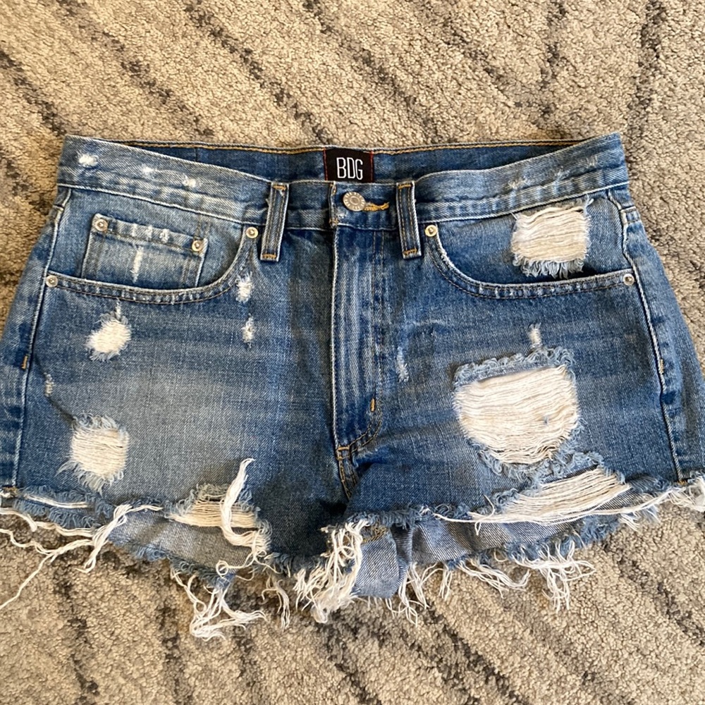 BDG distressed jean shorts size 28. In great condition.